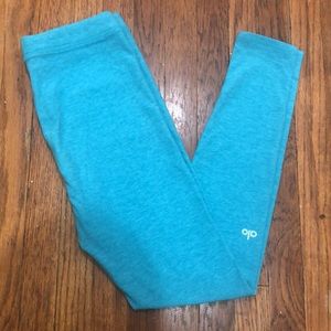 Alo Yoga Super Soft Leggings Turquoise Size Small